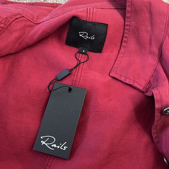 NWT Rails Maverick Jacket Oxblood Res Size Small - Picture 5 of 5